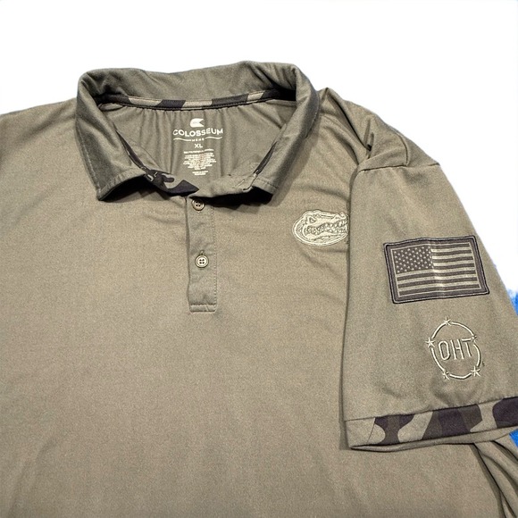 Florida Gators - OHT - Operation Hat Trick - Military Green Polo in Men XL - Picture 2 of 6